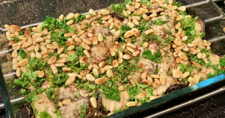 Fish in sumac-tahini sauce
